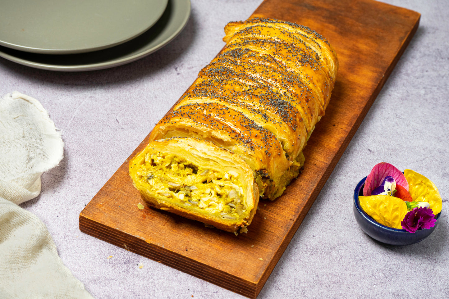 Trenza de pollo al curry - 750 gramos