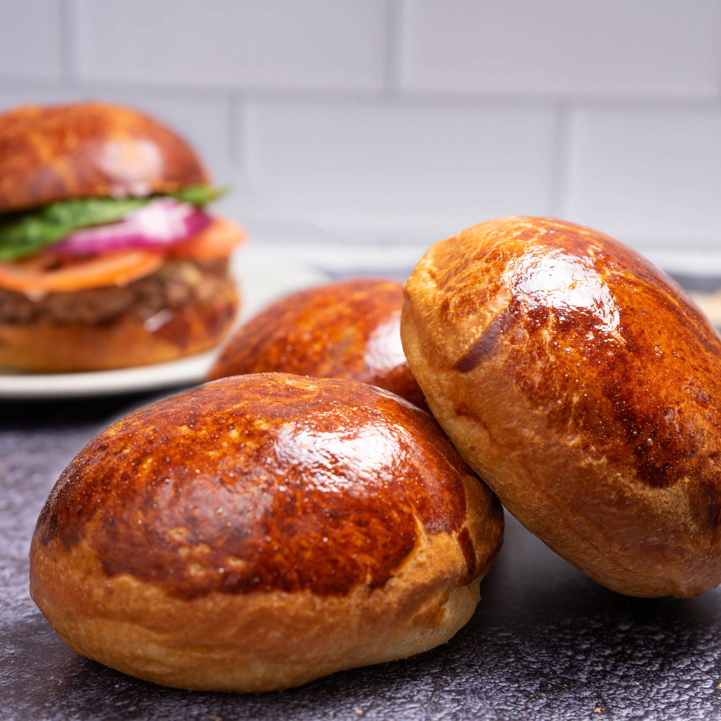 Pan brioche hamburguesa x 5 unds