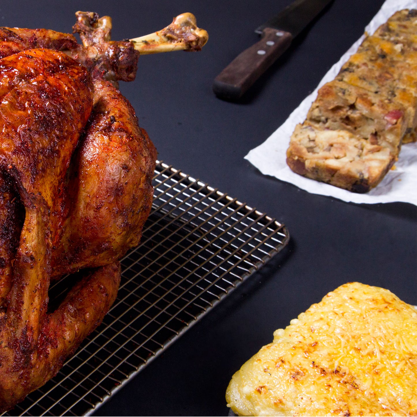 Cena Navideña a domicilio con Pavo entero, Para 12 personas