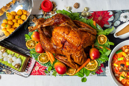 Cena Navideña a domicilio con Pavo entero, Para 12 personas
