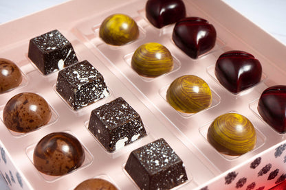 Chocolate artesanal, Caja de 16 unds